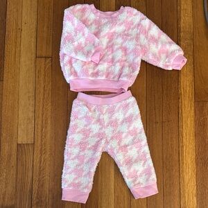 Cat & Jack Pink and White Cozy Outfit